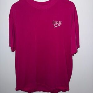 Nike Men's Magenta Short Sleeve Tee